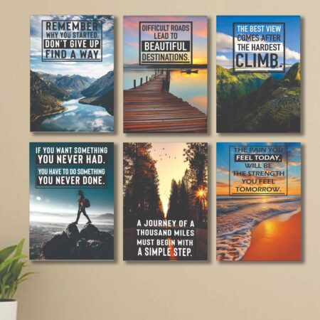 Set of 6 Wall Art Wooden Phototile Frames for Wall Decor - TRENDING WALL DECOR