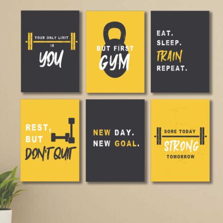 Set of 6 Wooden Phototile Wall Art Frames (8×11 Inch) - TRENDING WALL DECOR