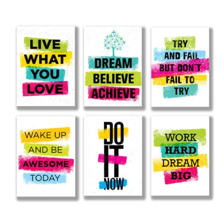 Set of 6 Wooden Phototile Wall Art Frames (8×11 Inch) - TRENDING WALL DECOR